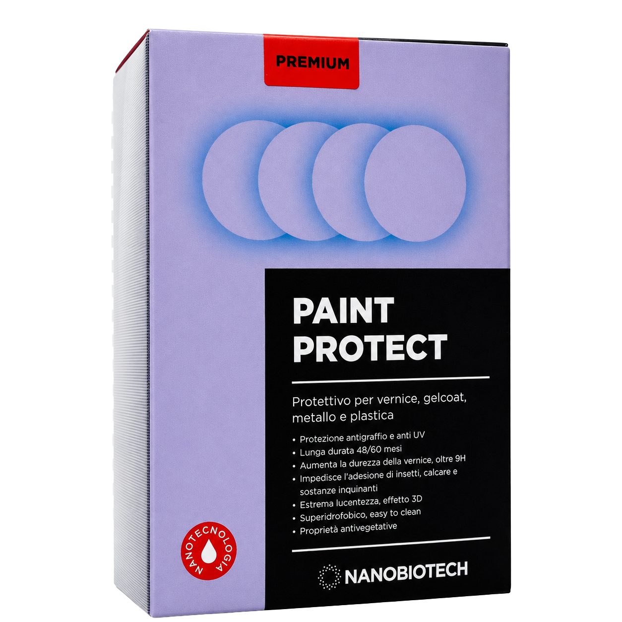 PAINT PROTECT PREMIUM Kit 50 ml 12–16 m² – Formula avanzata super-idrofobica per vernice auto e cerchi [11]